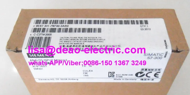 6ES7313-6CG04-0AB0 siemens PLC S7300 series CPU