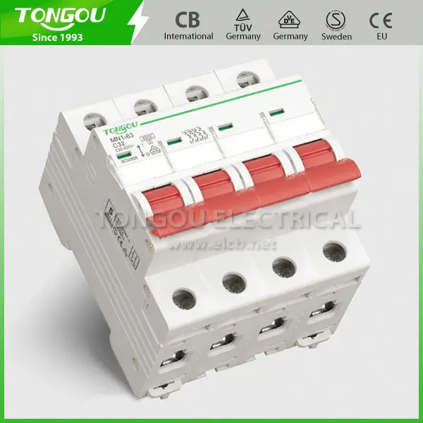 TONGOU MCB TOMN1-63 4P, 63 усилитель оценка выключатель