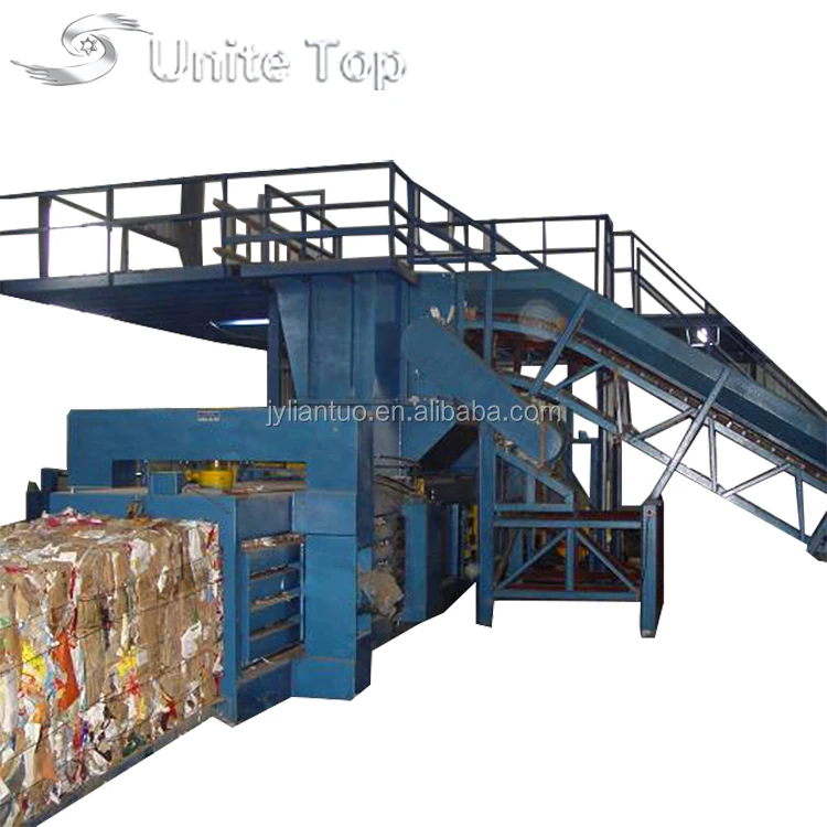 Horizontal hydraulic waste paper baling machine with good after service