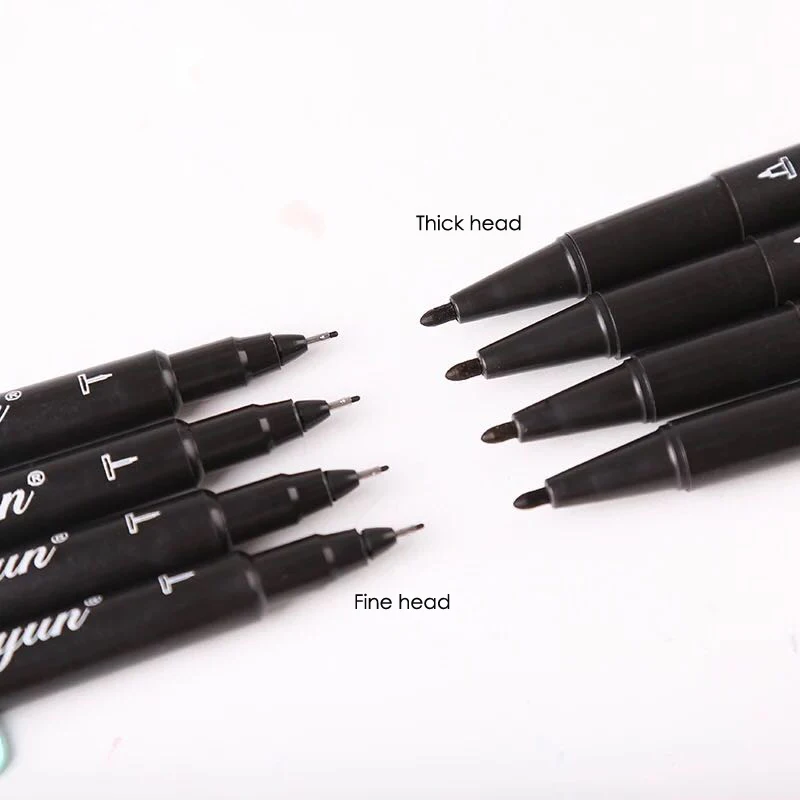 Канцелярские товары для китайского художника, канцелярские товары, оптовая продажа, школьный маркер с черными чернилами и тонкой линией