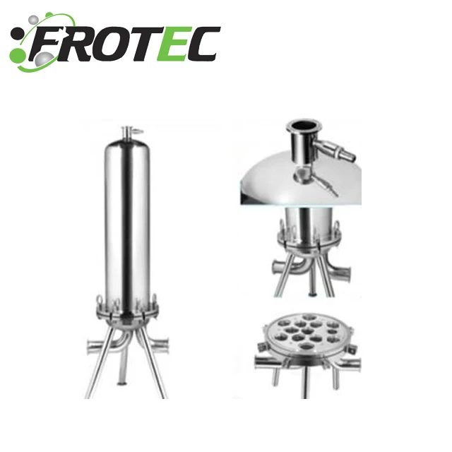 Water PP Sanitary Grade Stainless Steel Micro Filter Housing with Cartridge