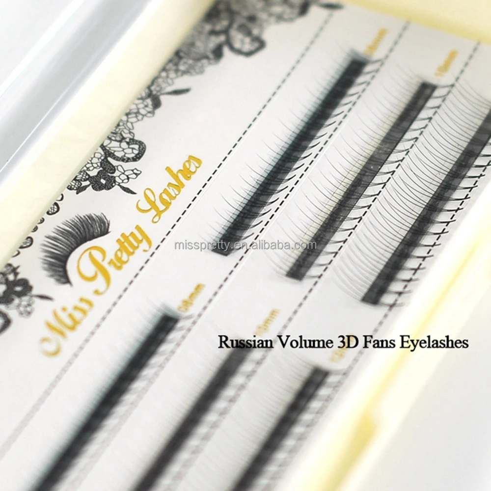 Own Brand Premade Volume Lash Fans 3D Volume Lashes 4D 6D Knot Free Cluster Mink eyelash extension
