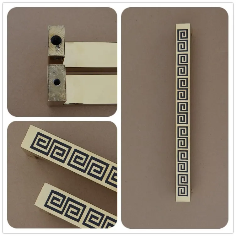 RB-3151 черный аппарат для нанесения рисунка красками квадратной формы в золотом цвете из нержавеющей стали раздвижные стеклянные двери ручка-скоба