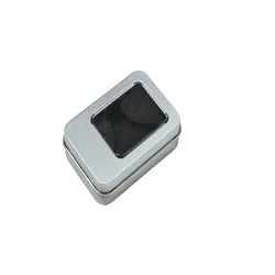 Factory Wholesale Custom Small Gift Rectangular Metal Box With Clear Window