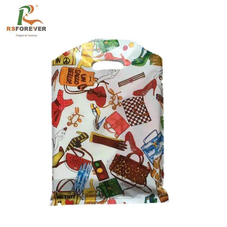 
100% Virgin Material Custom Design Die Cut LDPE Plastic Packaging Bag 