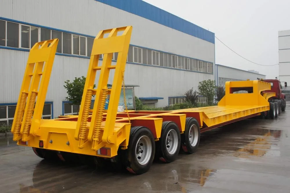 3 Axle 60 Tons Low bed Semi Trailer
