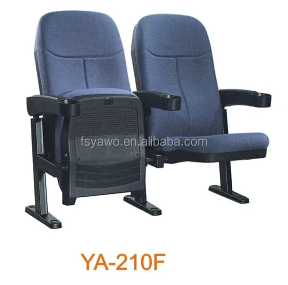 vip modern folding auditorium seating cinema theater assembly hall chair with movable cupholder YA-210E