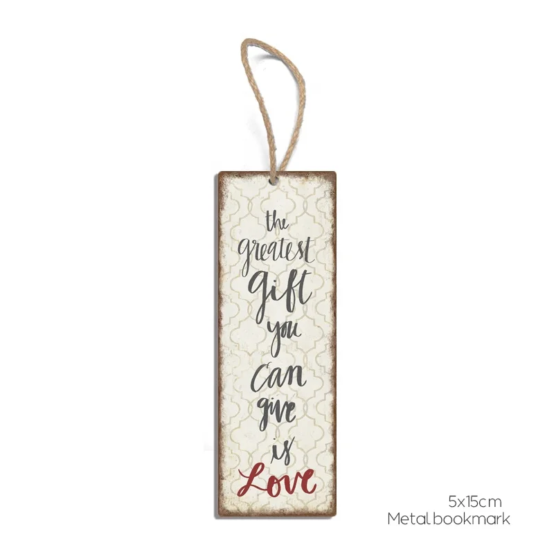 Custom Hologram Charm Metal Bookmark Clip Bookmark