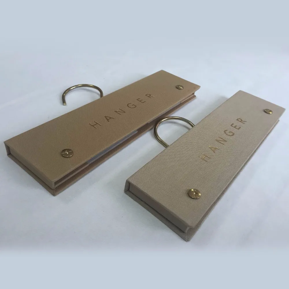 Alibaba China Paper Card Holder Fabric Cover Sample Printing Header