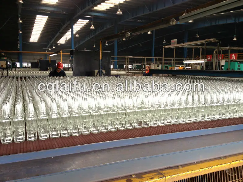 Glass factory, glass bottle production line