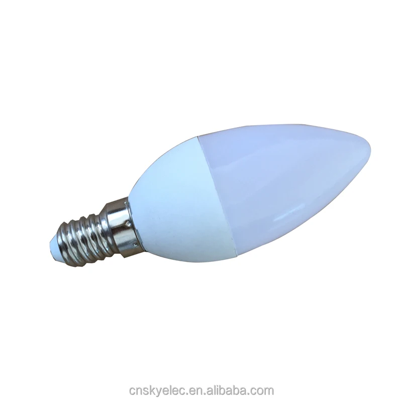 sky factory c37 led candle 5w e14 e27 37x104mm dimmable 110v 230v 85-265v 10pcs5630smd led candle with high lumen light bulb