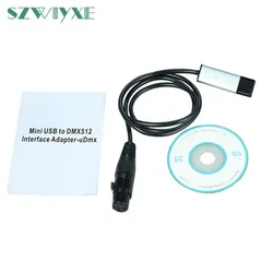 USB to DMX Interface Adapter Cable For Stage Disco Moving Head Light 110cm Length PC DMX512 Controller Signal Conversion