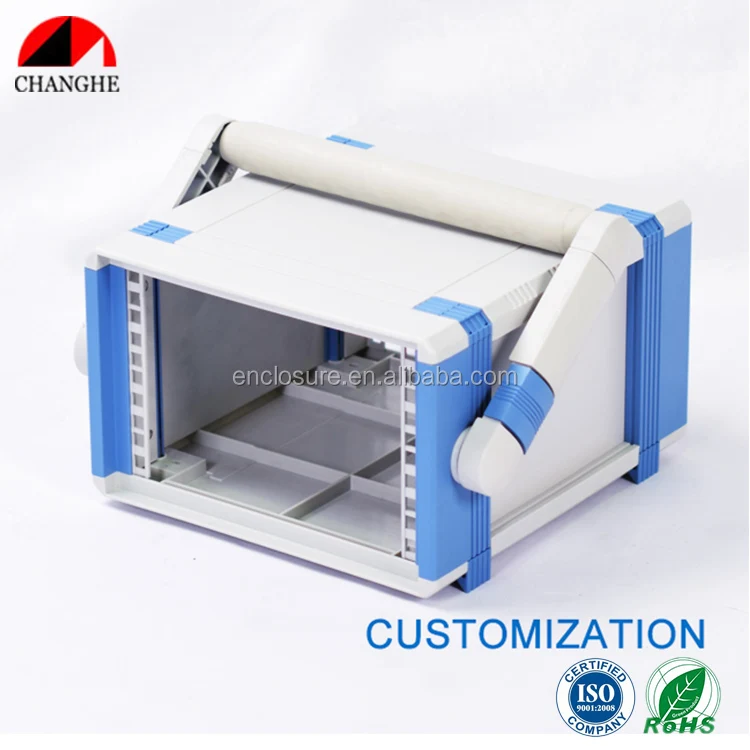 Custom plastic and aluminum desktop enclosure console enclosure instrument case 02B