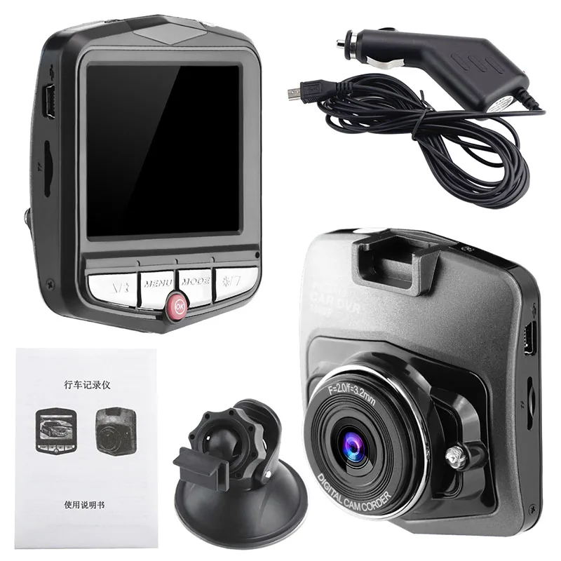 Недорогой Автомобильный видеорегистратор с экраном 2,2 дюйма, Автомобильный видеорегистратор с циклической записью, видеорегистратор с акселерометром и датчиком движения, Автомобильный видеорегистратор