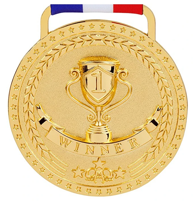 cheap metal blank ribbon hanger Gold Silver Bronze Sports Medals Custom Medal