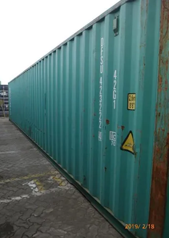 40HC second-hand ISO standard shipping container for sale