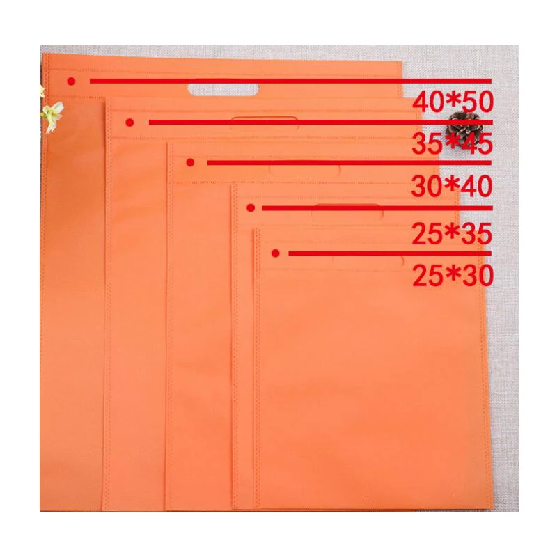 Promotional Cheap Custom Logo Print Eco Friendly Die Cut Shopping Non-Woven Bags D Cut non woven bag