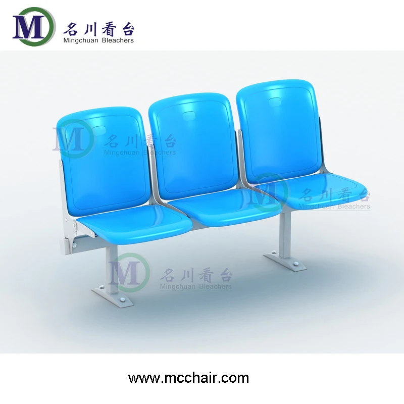 Athens cheapest factory price plastic bleachers stadium chair for football use