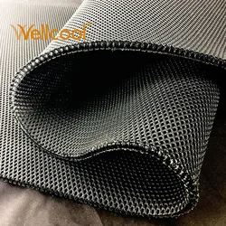 Eco safe 8mm breathable 3d air cool mesh fabric for tactical armor vest device, wheel chair cushion
