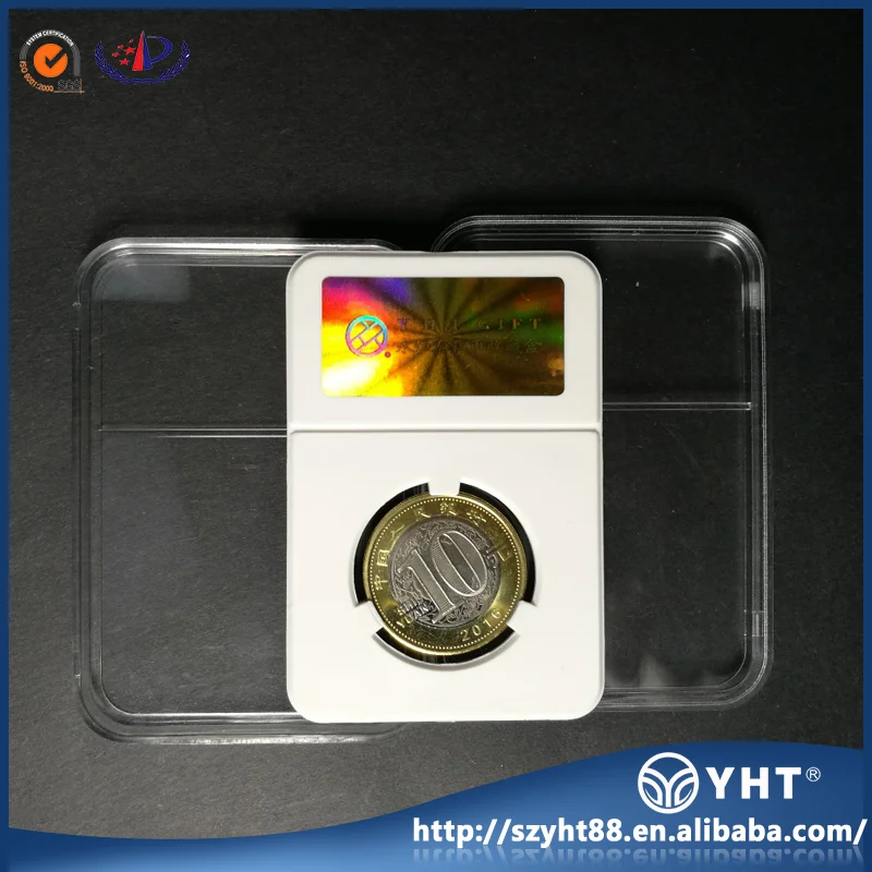 
Custom inner various diameter clear acrylic coin display holder slabs 