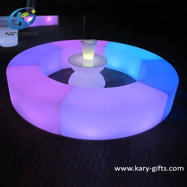 Used nightclub furniture led beach curved casino chair