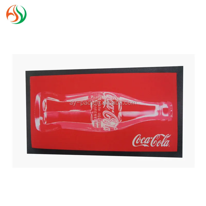 AY personalized 45x25cm nitrile rubber bar beer drip mat blank multi use non-slip bar drink mat for sublimation