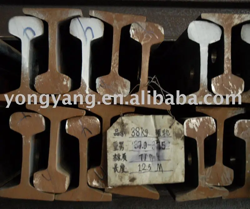 Heavy Rail Steel Rail U71Mn,U71,45Mn 38kgs/m