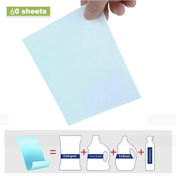 100% Nature laundry detergent tablet Super Condensed Laundry Detergent Sheet paper soap