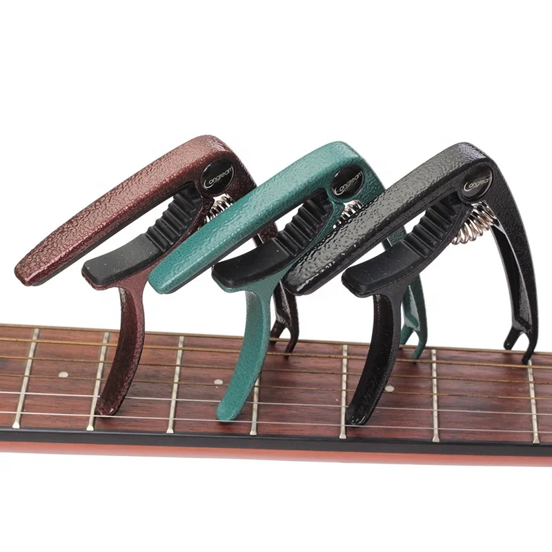 
vintage Zinc alloy acoustic and electric guitar capo change key ukulele and bass accessories key clamp 