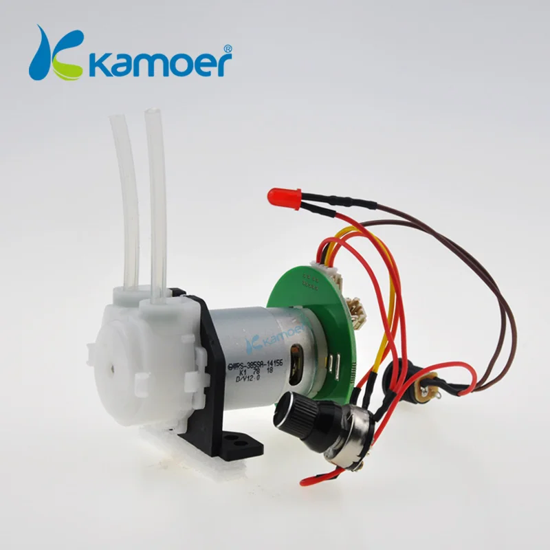 Kamoer 12v dc electric motor small peristaltic pump with speed controller