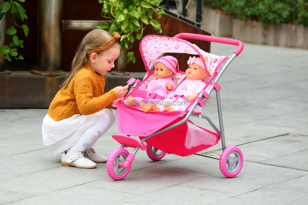
New style twin doll stroller jogger 