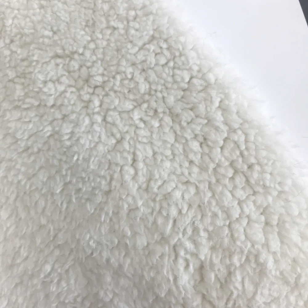 100% polyester super soft sherpa suede bonded fleece fabric for fashion garment
