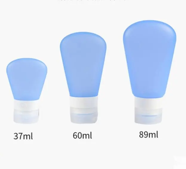 Travel Portable silicone shower gel shampoo cosmetic emulsion set bottled