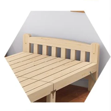 Modern simple wood folding bed space saving single bed  for apartment New style