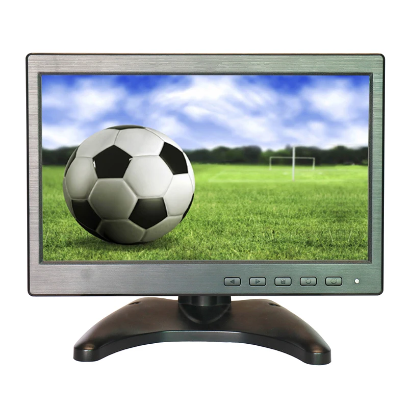 Дешевые 10 дюймов cctv монитор 1024*600 16:9 BNC монитор с AV/BNC/VGA/USB интерфейс