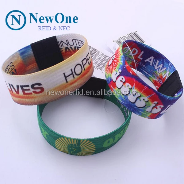 Factory Custom 13.56mhz NFC Festival bracelet disposable rfid wristband