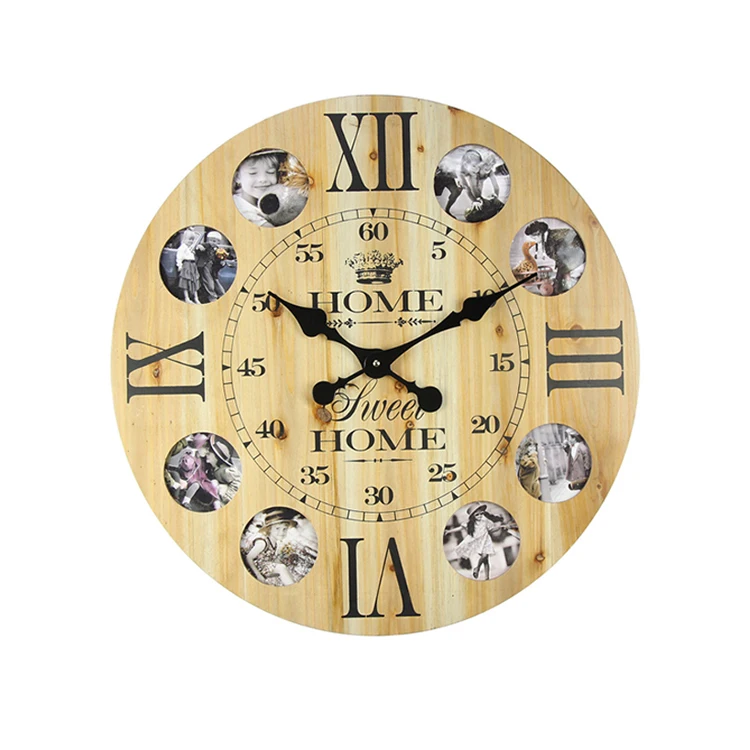 Nice Quality Direct Factory Price Vintage Style Antique Wooden Pendulum Wall Clock