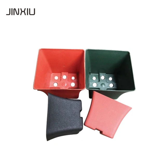 small square nursery plant pots mini terracotta flower pot black plastic pots different shapes