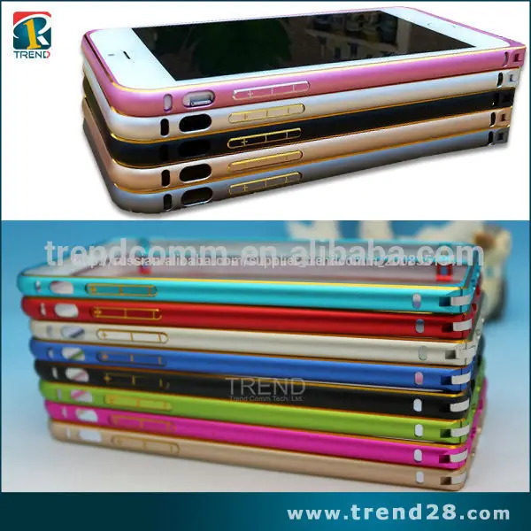 золотой линии алюминий металл бампер случае для iphone 6
