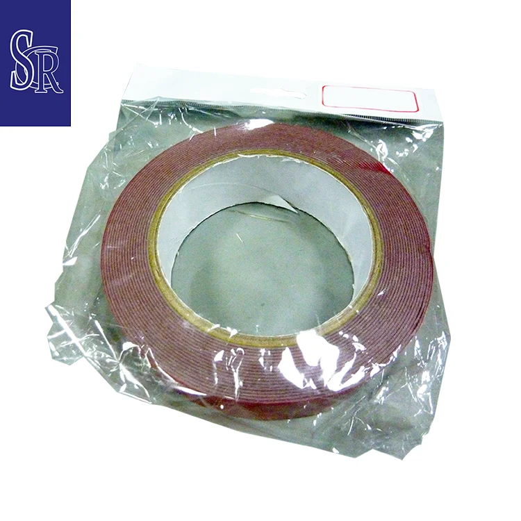 Sealing tape made in Taiwan red 30 mm x 5 m double sided adhesive foam circle acrylic tape