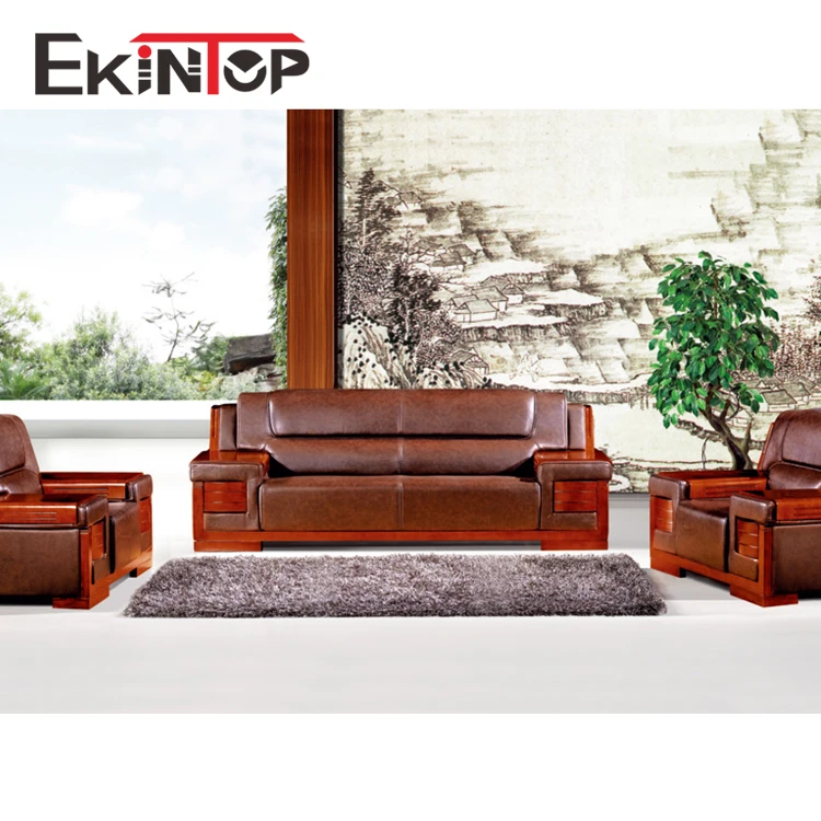 Morden High Quality Classic fireproof living room genuine leather office sofa