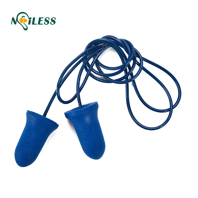 
metal detection pu foam earplug with blister ear plugs noise 