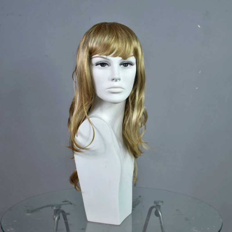 Realistic women head dummy mannequin for wigs display