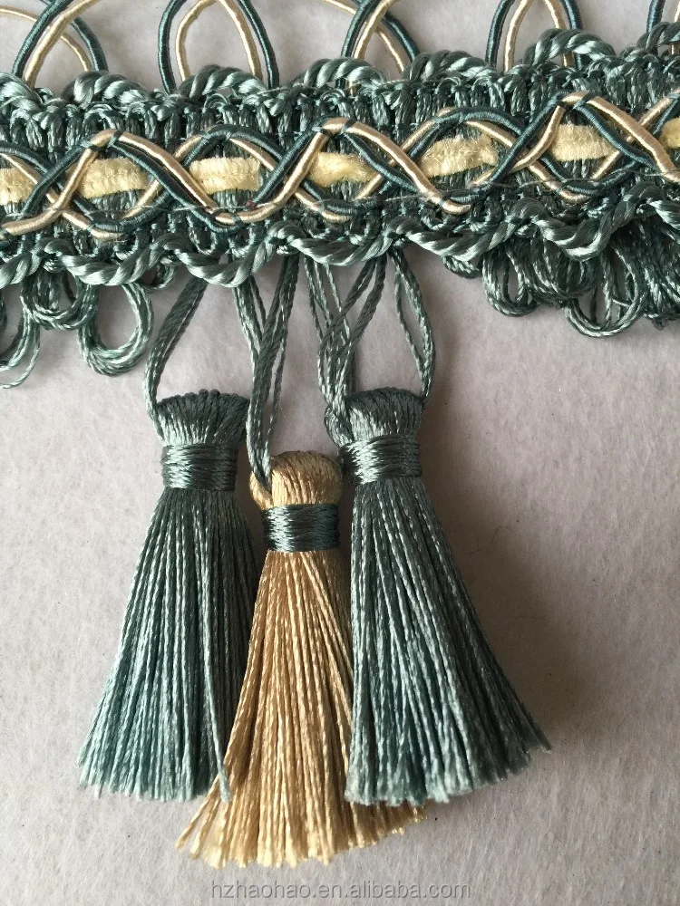 
High quality curtain decorative tassel fringe 