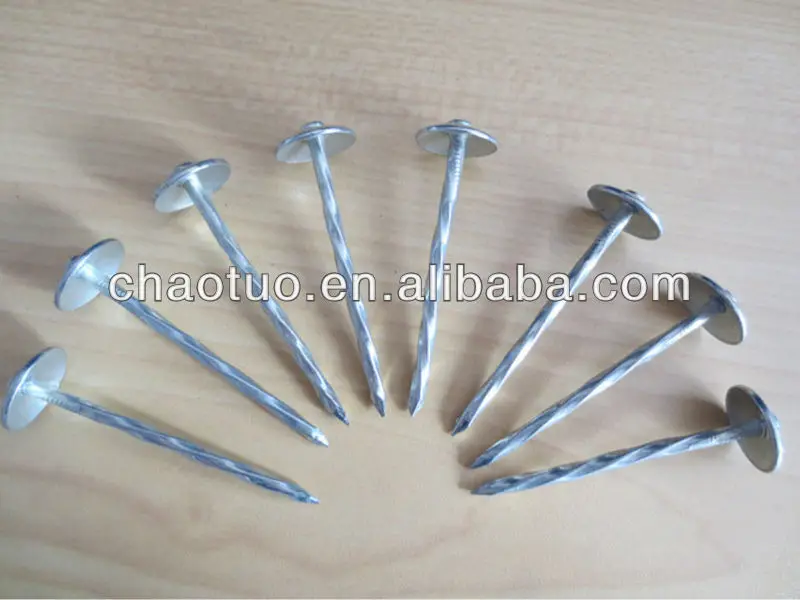 
low price roofing nail / roofing nails with plastic washers 