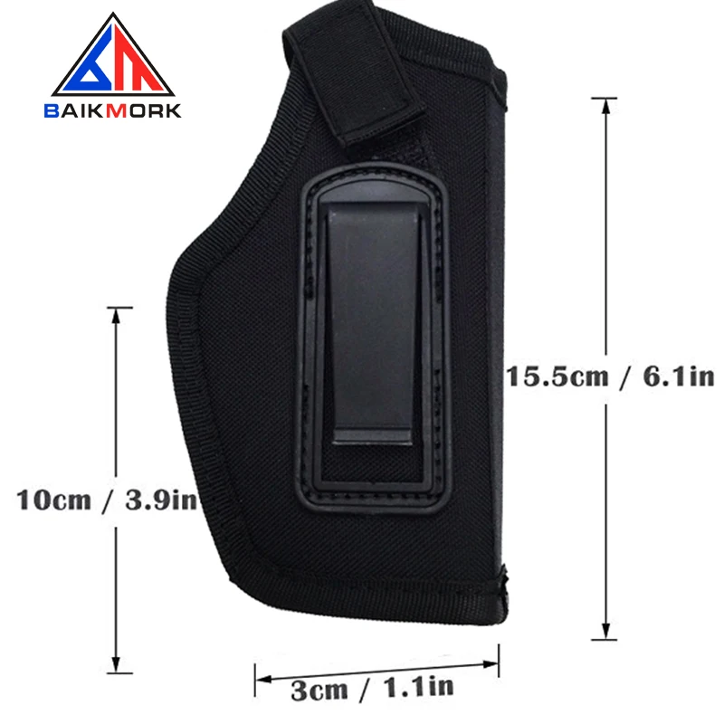 Tactical Portable Lightweight Hunting Gear Holder Bag Right and Left Universal  Concealed Carry Holster Bag with Clip