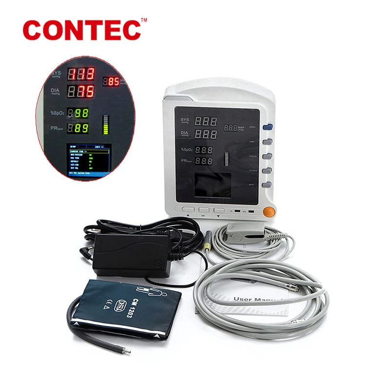 CONTEC CMS5100 led display portable vital sign monitor medical equipment for ambulance