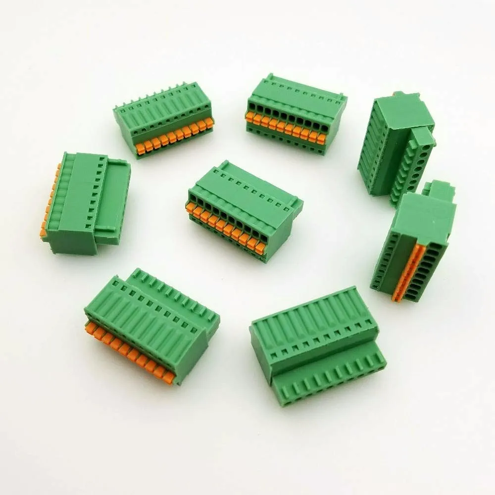 PCB copper Terminal Block speaker wire terminal quick connect wire terminals WJ2EDGKBM-7.5/7.62