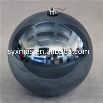 Wholesale Ready to Ship 30cm Christmas decoration shiny ball for party big plastic christmas ball Bola de navidad