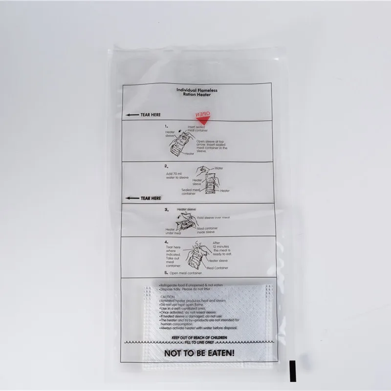 Gold supplier customize self heating box with bag for food